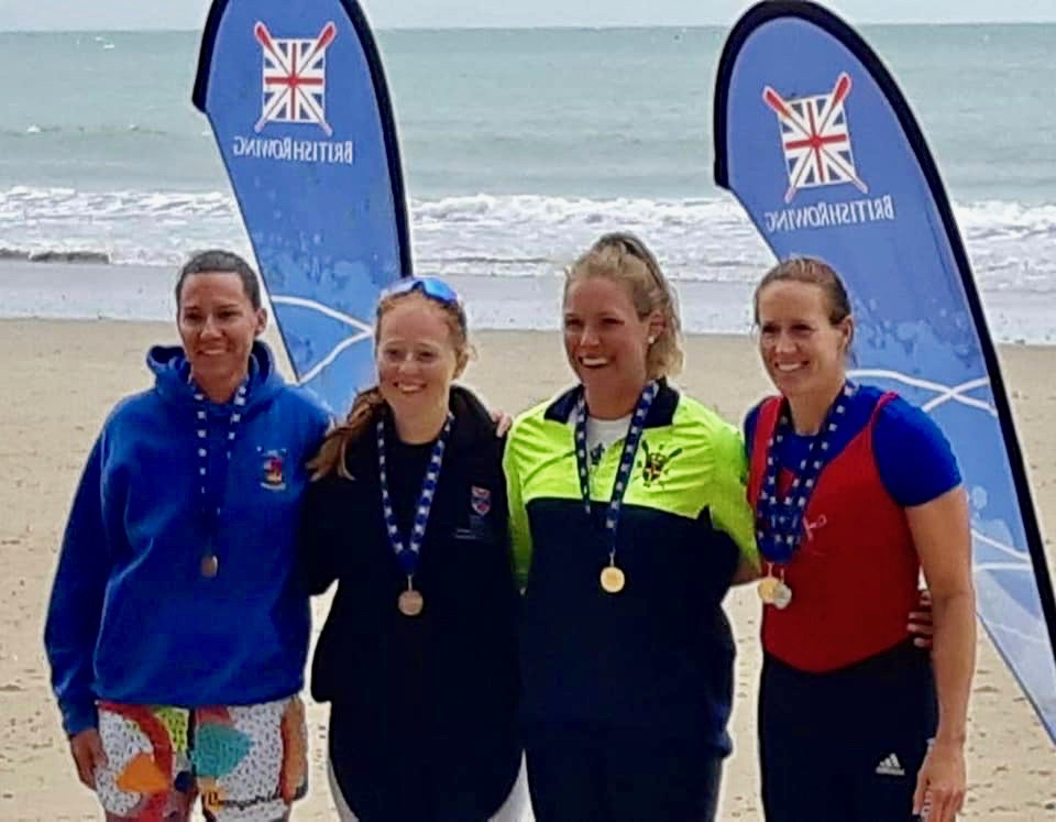 Sept 22 British 2022 Womens Beach sprint medallists